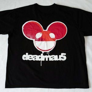 Deadmau5 Deadmaus T-Shirt L Red Dripping Logo